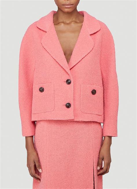 gucci pink tweed jacket|Gucci cropped jacket.